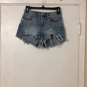 Blank NYC The Lenox High Rise Denim Jean Shorts 24